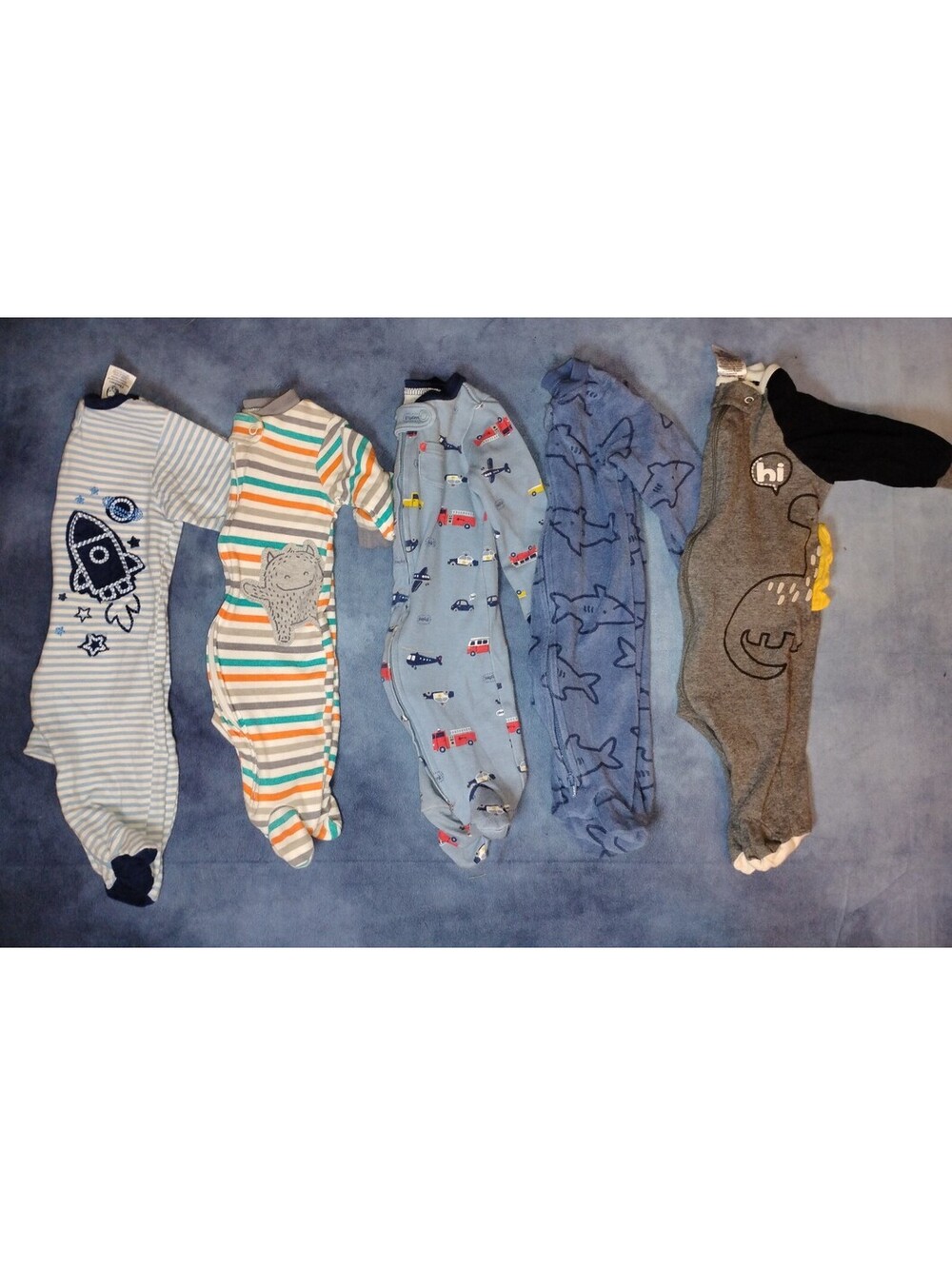 Boys newborn Sleepers Bundle 5 pcs